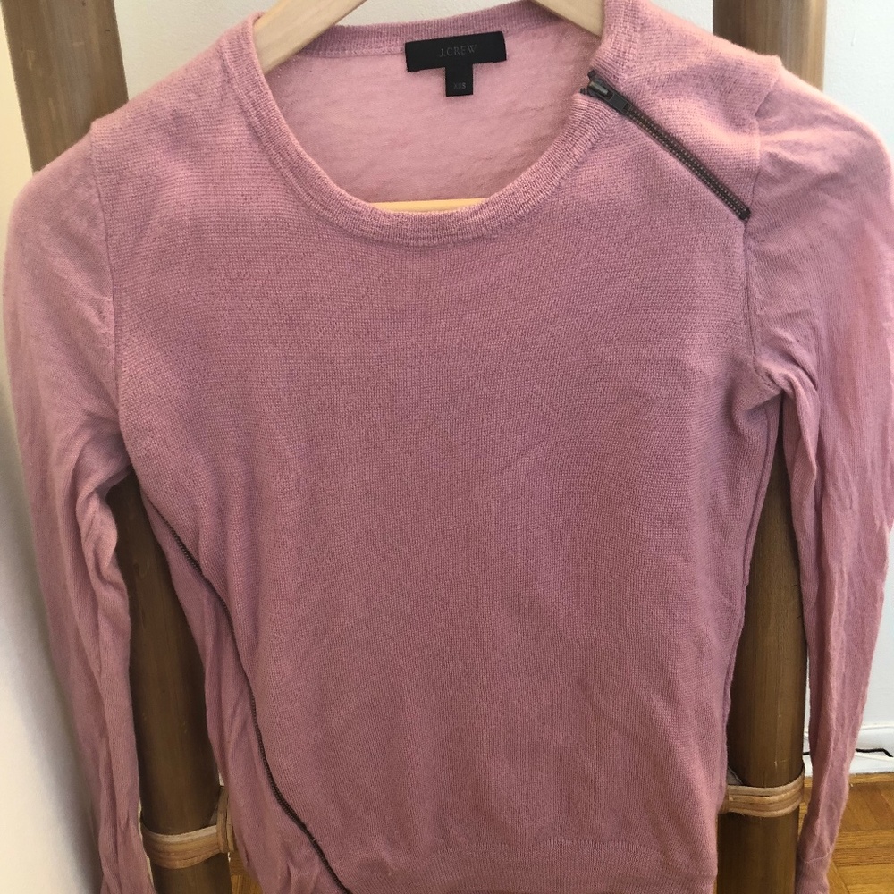 J. Crew Pink Merino Wool Sweater
